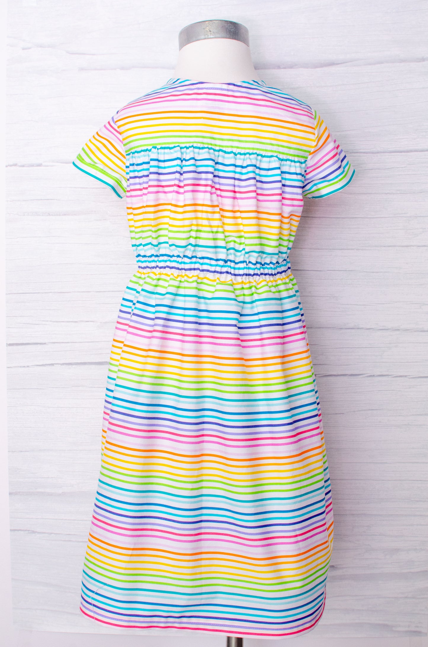 girls dresses, handmade, children's clothing, rainbow back