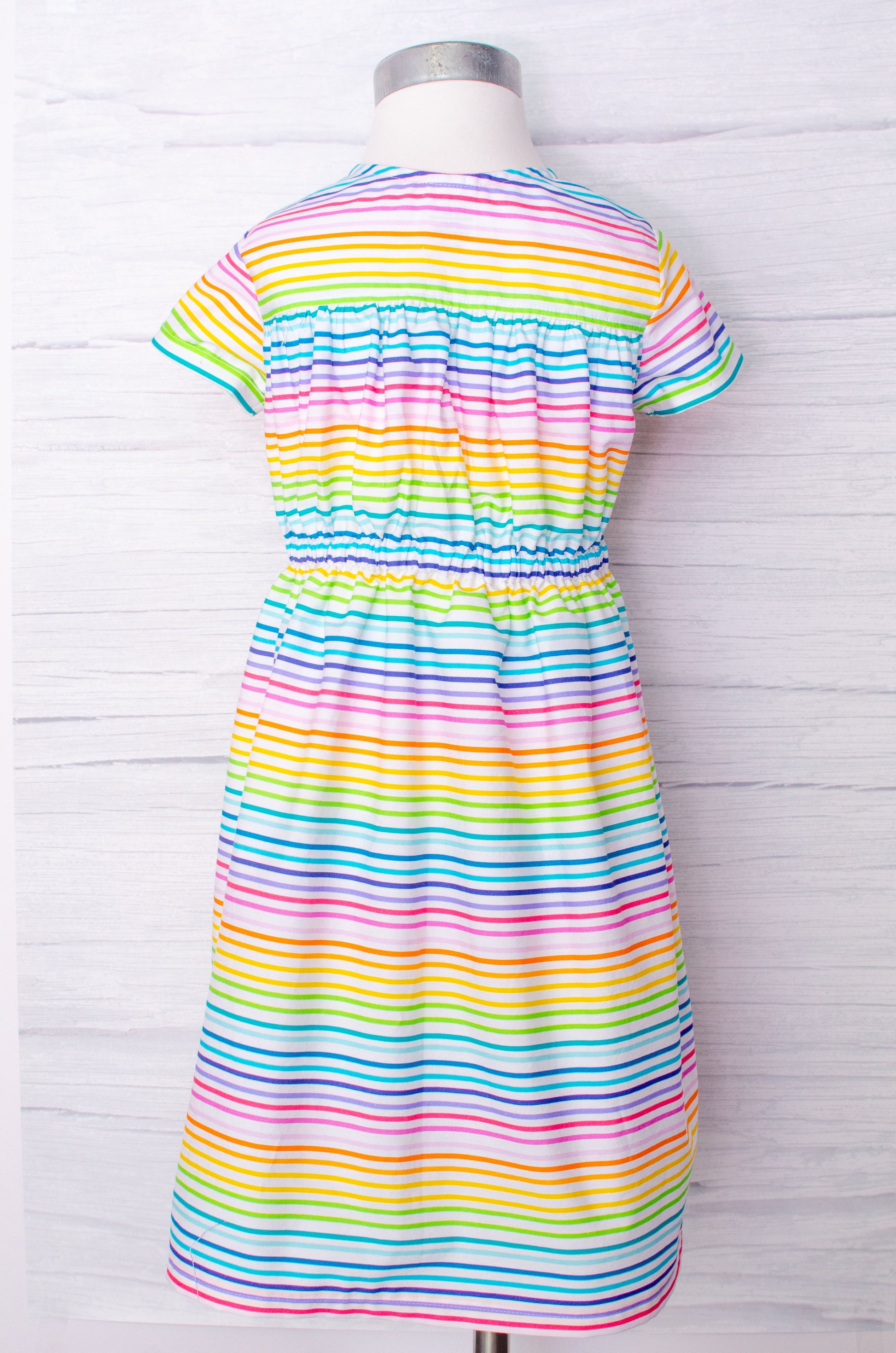 girls dresses, handmade, children's clothing, rainbow back