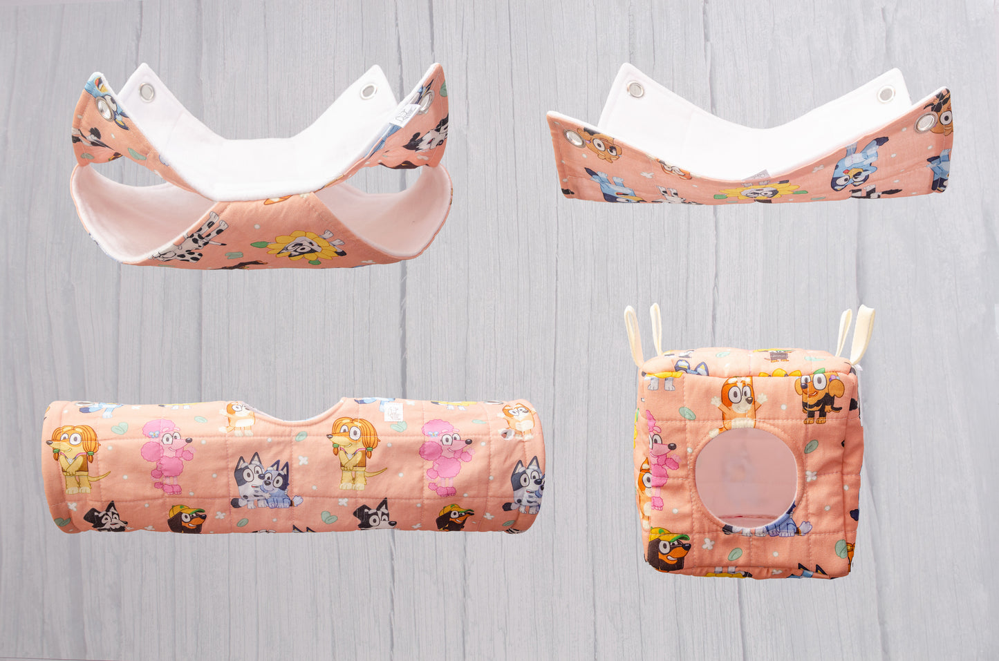 Bluey Rat hammocks, full set view